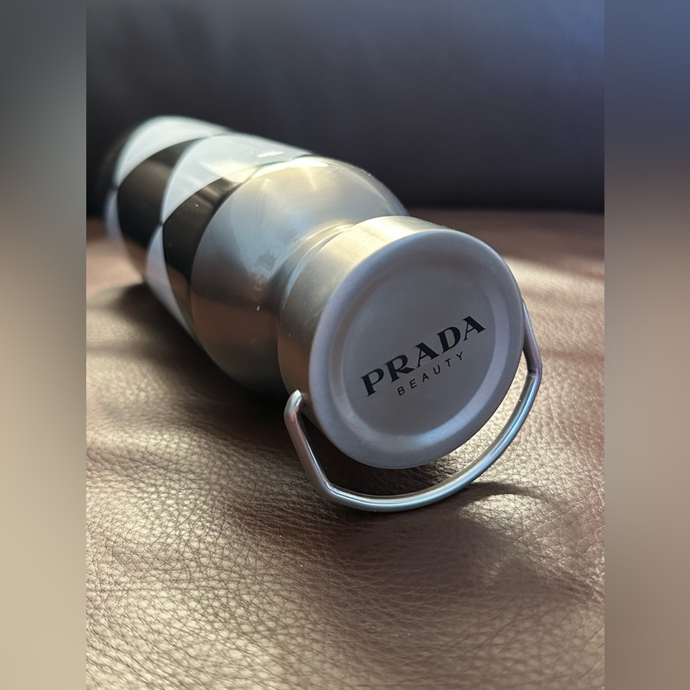 Prada Beauty Monochrome Geometric Water Bottle - Picture 4 of 7